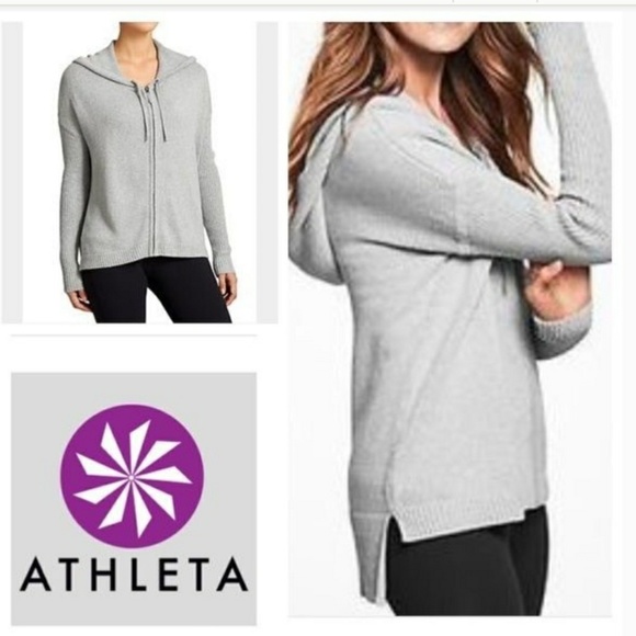 Athleta Sweaters - Athleta Revive zip up hoodie sweater